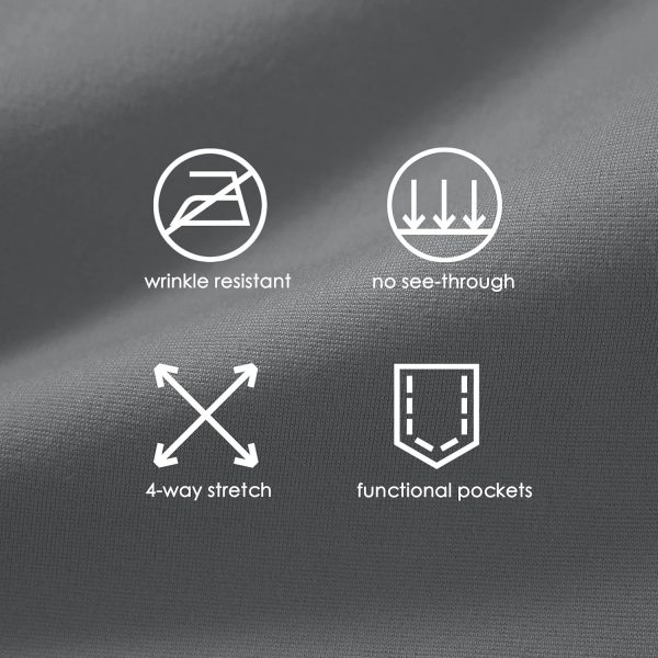 Women's Yoga Dress Pants Bootcut Work Slacks Stretch Office with Belt Loops 4 Pockets 28“/29"/30"/31"/33" - Image 17