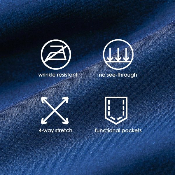 Women's Yoga Dress Pants Bootcut Work Slacks Stretch Office with Belt Loops 4 Pockets 28“/29"/30"/31"/33" - Image 113