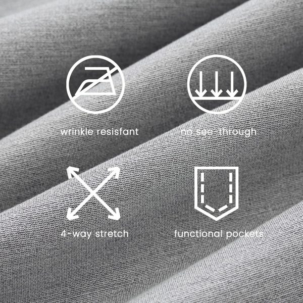 Women's Yoga Dress Pants Bootcut Work Slacks Stretch Office with Belt Loops 4 Pockets 28“/29"/30"/31"/33" - Image 130