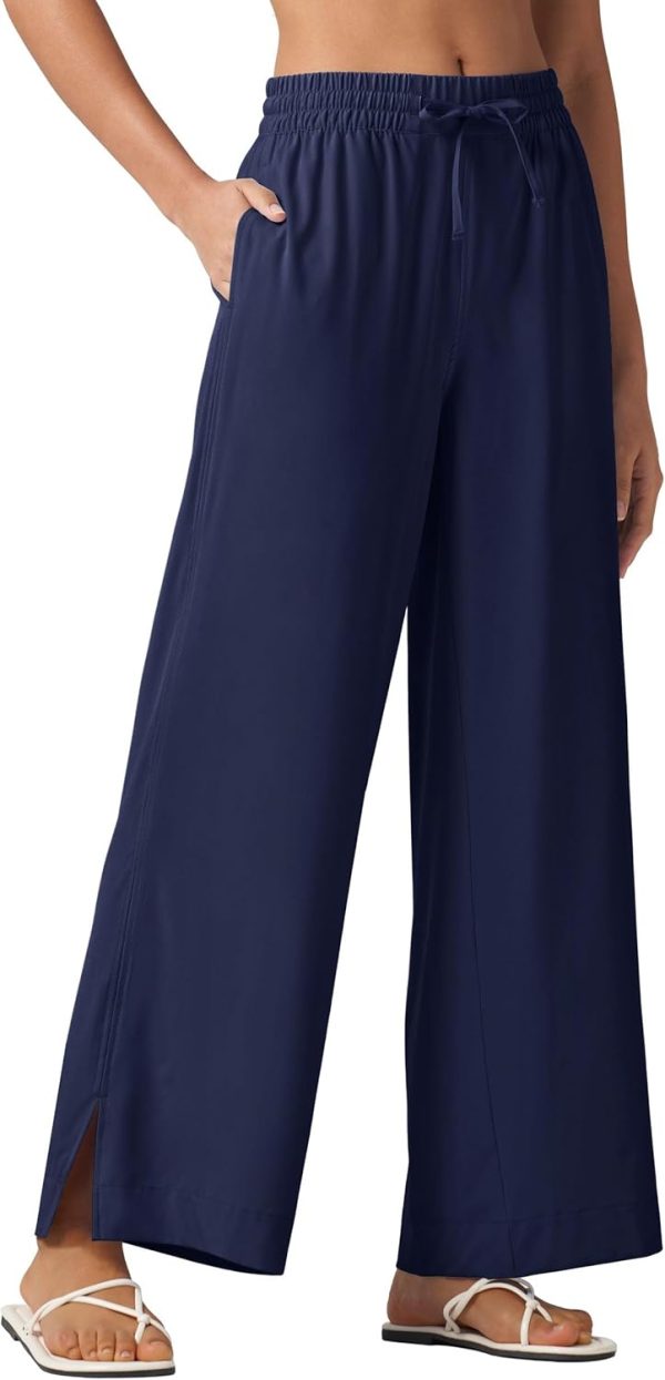 Willit Women's Wide Leg Pants Swim Beach Pants UPF 50+ Lightweight Travel Quick Dry Sun Protective 29" 31" - Image 8