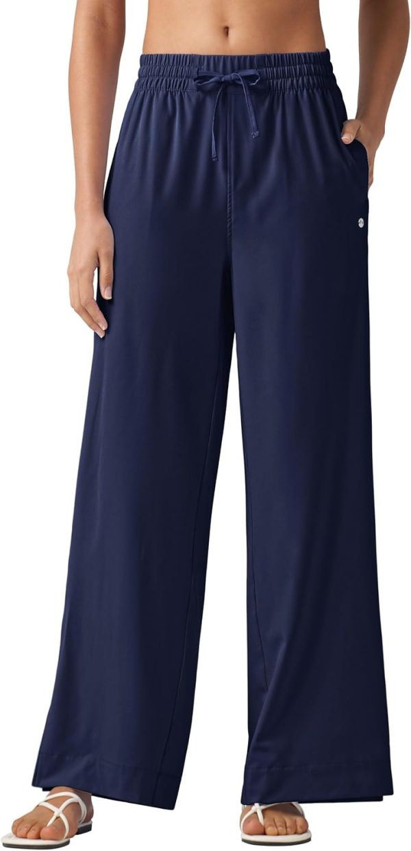Willit Women's Wide Leg Pants Swim Beach Pants UPF 50+ Lightweight Travel Quick Dry Sun Protective 29" 31" - Image 9