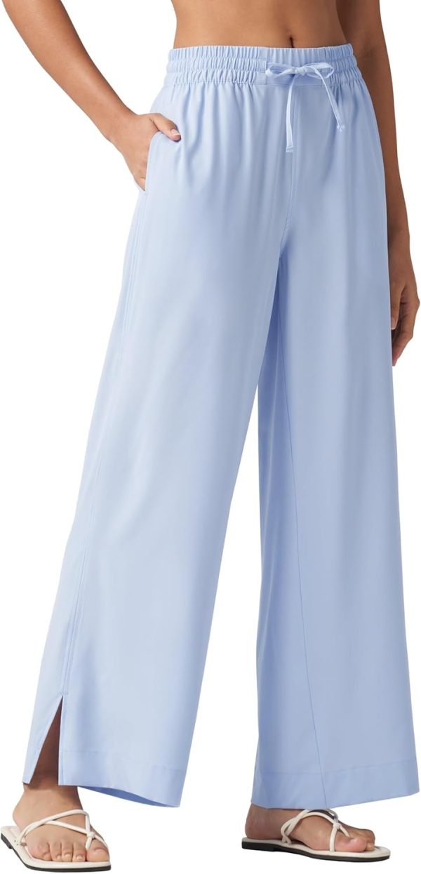 Willit Women's Wide Leg Pants Swim Beach Pants UPF 50+ Lightweight Travel Quick Dry Sun Protective 29" 31" - Image 25