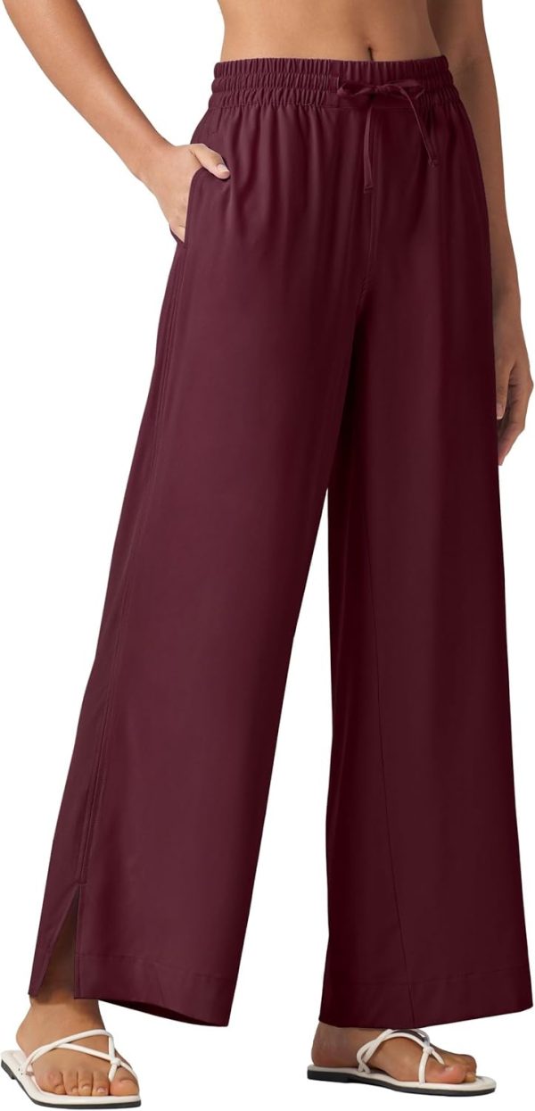 Willit Women's Wide Leg Pants Swim Beach Pants UPF 50+ Lightweight Travel Quick Dry Sun Protective 29" 31" - Image 31