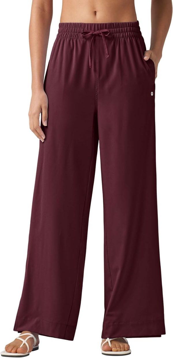 Willit Women's Wide Leg Pants Swim Beach Pants UPF 50+ Lightweight Travel Quick Dry Sun Protective 29" 31" - Image 32
