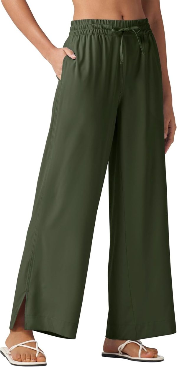 Willit Women's Wide Leg Pants Swim Beach Pants UPF 50+ Lightweight Travel Quick Dry Sun Protective 29" 31" - Image 37