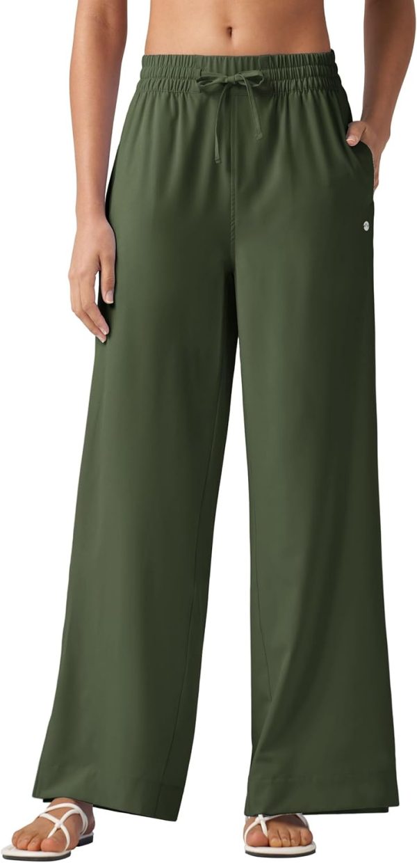 Willit Women's Wide Leg Pants Swim Beach Pants UPF 50+ Lightweight Travel Quick Dry Sun Protective 29" 31" - Image 38