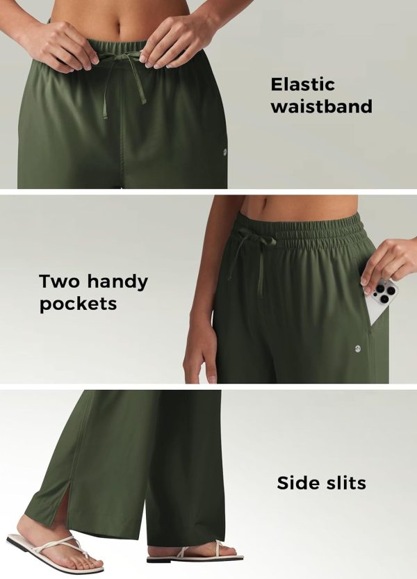 Willit Women's Wide Leg Pants Swim Beach Pants UPF 50+ Lightweight Travel Quick Dry Sun Protective 29" 31" - Image 41