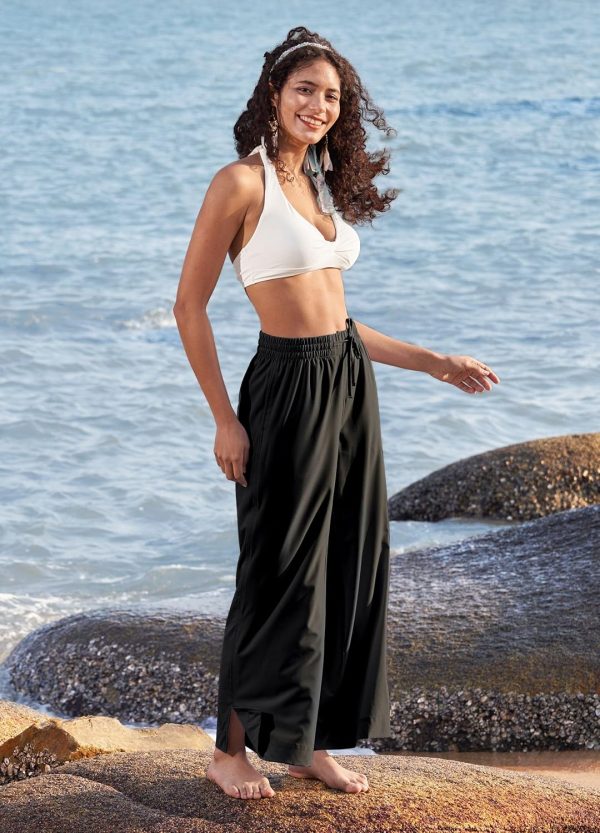 Willit Women's Wide Leg Pants Swim Beach Pants UPF 50+ Lightweight Travel Quick Dry Sun Protective 29" 31" - Image 48