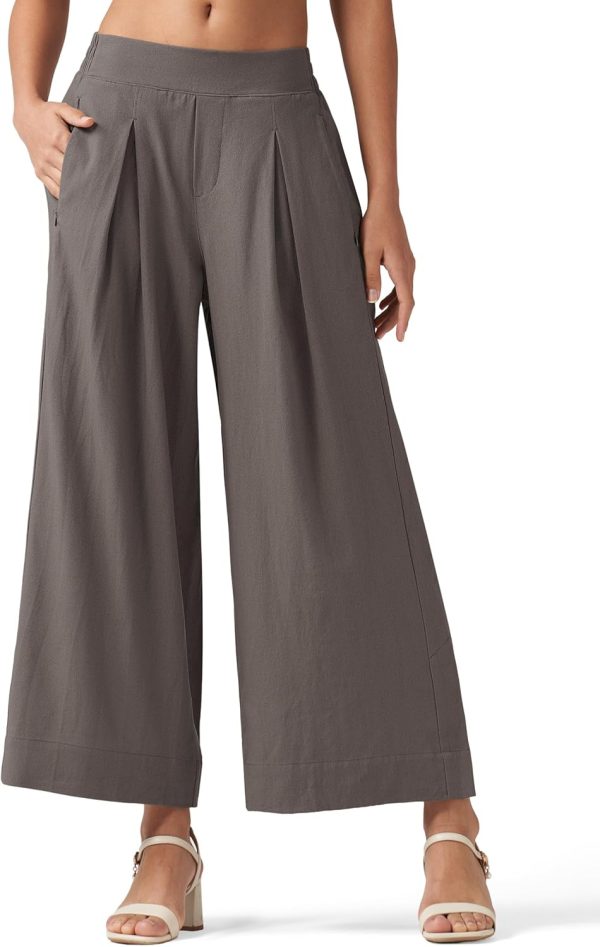 Willit Women's Linen Pants Wide Leg Casual Beach Summer Pants Palazzo Lounge Pants with Pockets - Image 7