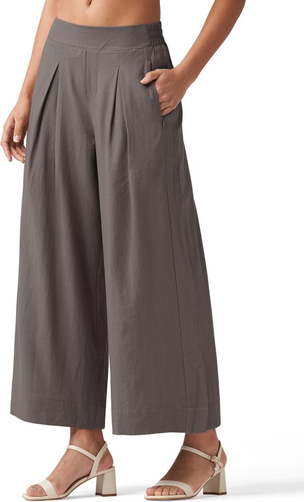 Willit Women's Linen Pants Wide Leg Casual Beach Summer Pants Palazzo Lounge Pants with Pockets - Image 8