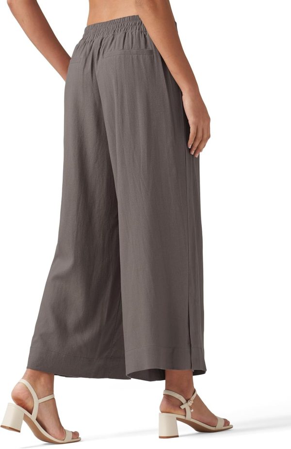 Willit Women's Linen Pants Wide Leg Casual Beach Summer Pants Palazzo Lounge Pants with Pockets - Image 9
