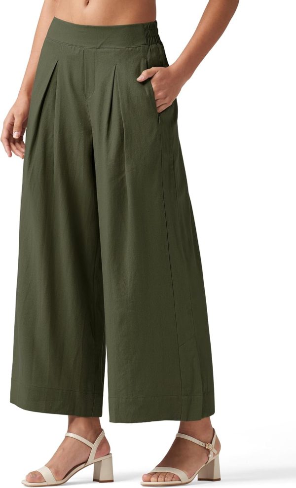 Willit Women's Linen Pants Wide Leg Casual Beach Summer Pants Palazzo Lounge Pants with Pockets - Image 20