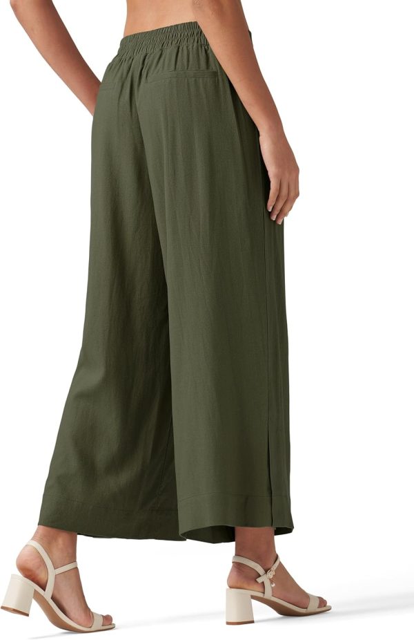 Willit Women's Linen Pants Wide Leg Casual Beach Summer Pants Palazzo Lounge Pants with Pockets - Image 21