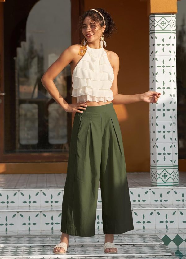 Willit Women's Linen Pants Wide Leg Casual Beach Summer Pants Palazzo Lounge Pants with Pockets - Image 24