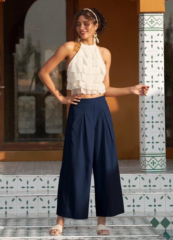 Willit Women's Linen Pants Wide Leg Casual Beach Summer Pants Palazzo Lounge Pants with Pockets - Image 42