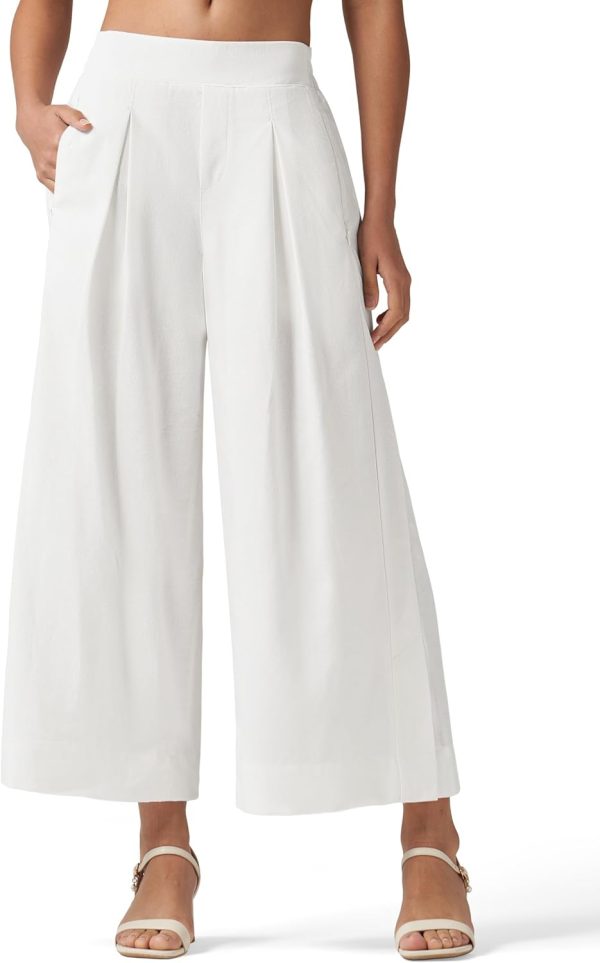 Willit Women's Linen Pants Wide Leg Casual Beach Summer Pants Palazzo Lounge Pants with Pockets - Image 55