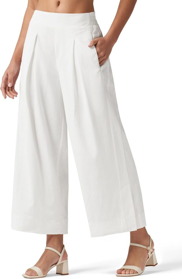 Willit Women's Linen Pants Wide Leg Casual Beach Summer Pants Palazzo Lounge Pants with Pockets - Image 56