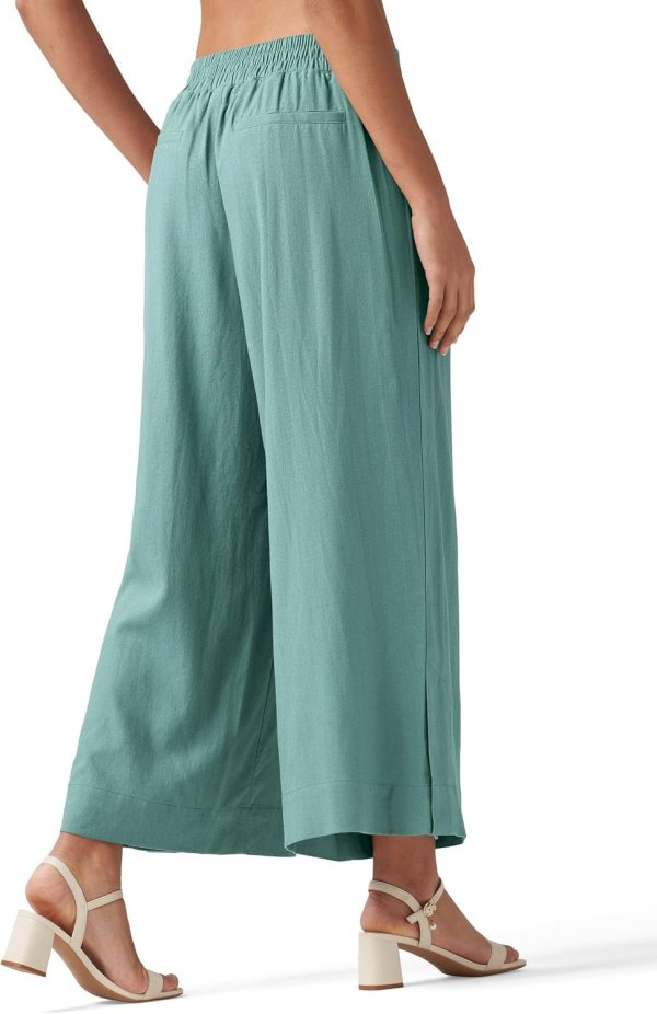Willit Women's Linen Pants Wide Leg Casual Beach Summer Pants Palazzo Lounge Pants with Pockets - Image 63