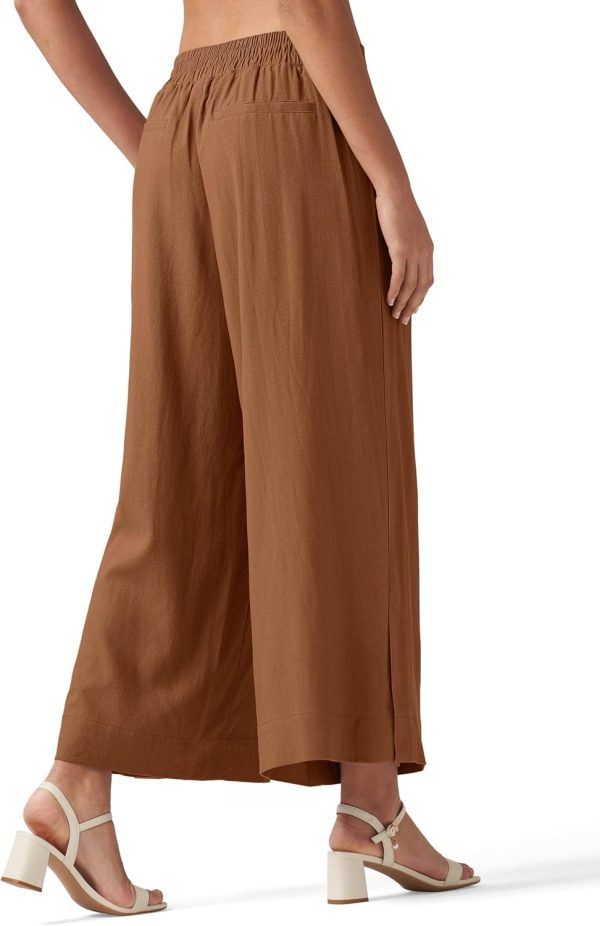 Willit Women's Linen Pants Wide Leg Casual Beach Summer Pants Palazzo Lounge Pants with Pockets - Image 75