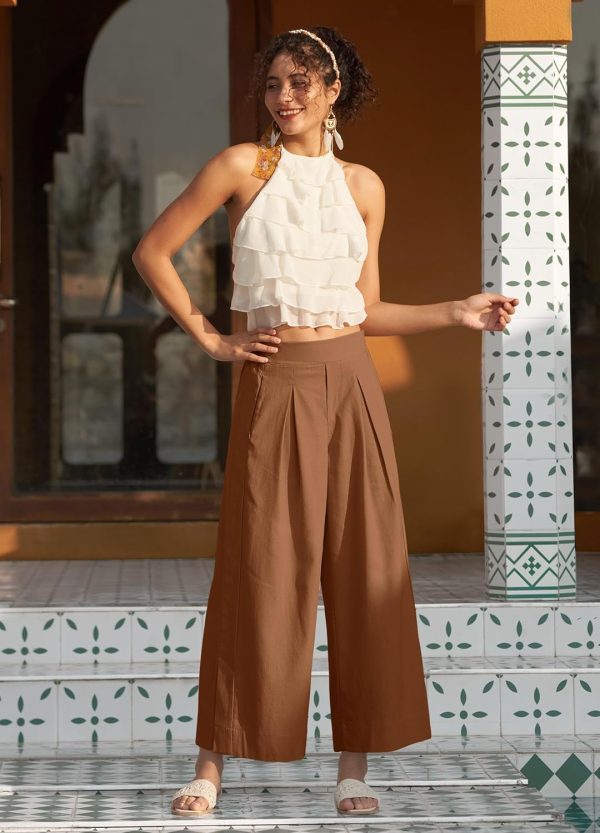 Willit Women's Linen Pants Wide Leg Casual Beach Summer Pants Palazzo Lounge Pants with Pockets - Image 78