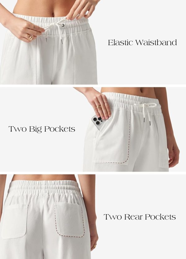 Willit Women's Linen Shorts Casual Bermuda Long Linen Shorts High Waisted Comfy Summer with Pockets 5" 10" - Image 36