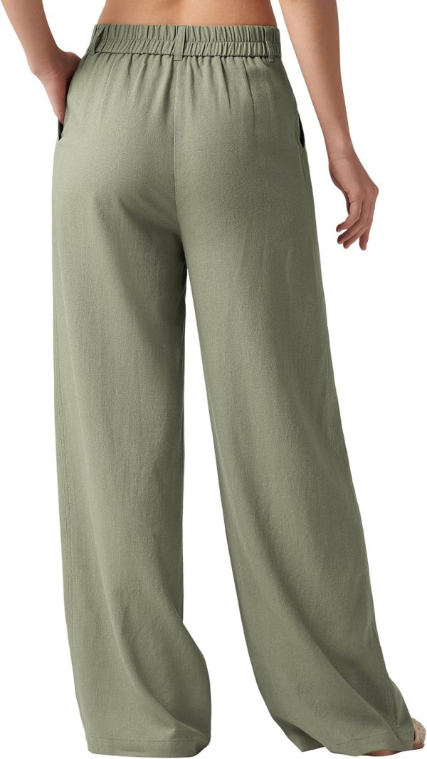 Willit Women's Linen Pants Wide Leg Work Dress Pants Casual Slacks Business Pants with Pockets 29" 31" - Image 10