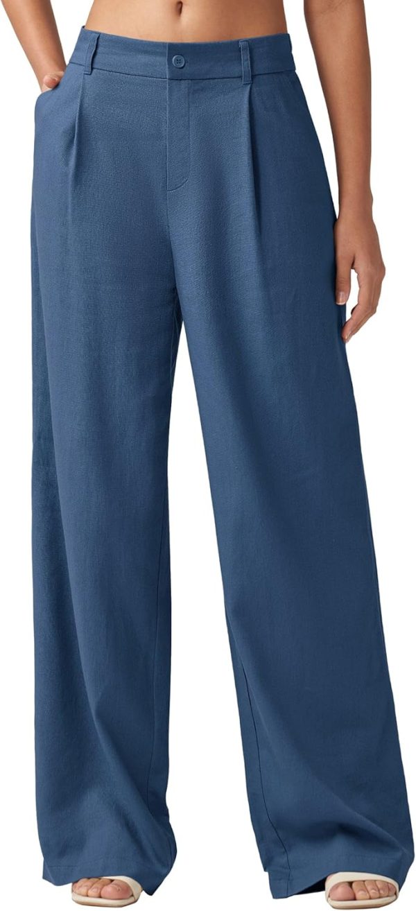 Willit Women's Linen Pants Wide Leg Work Dress Pants Casual Slacks Business Pants with Pockets 29" 31" - Image 14