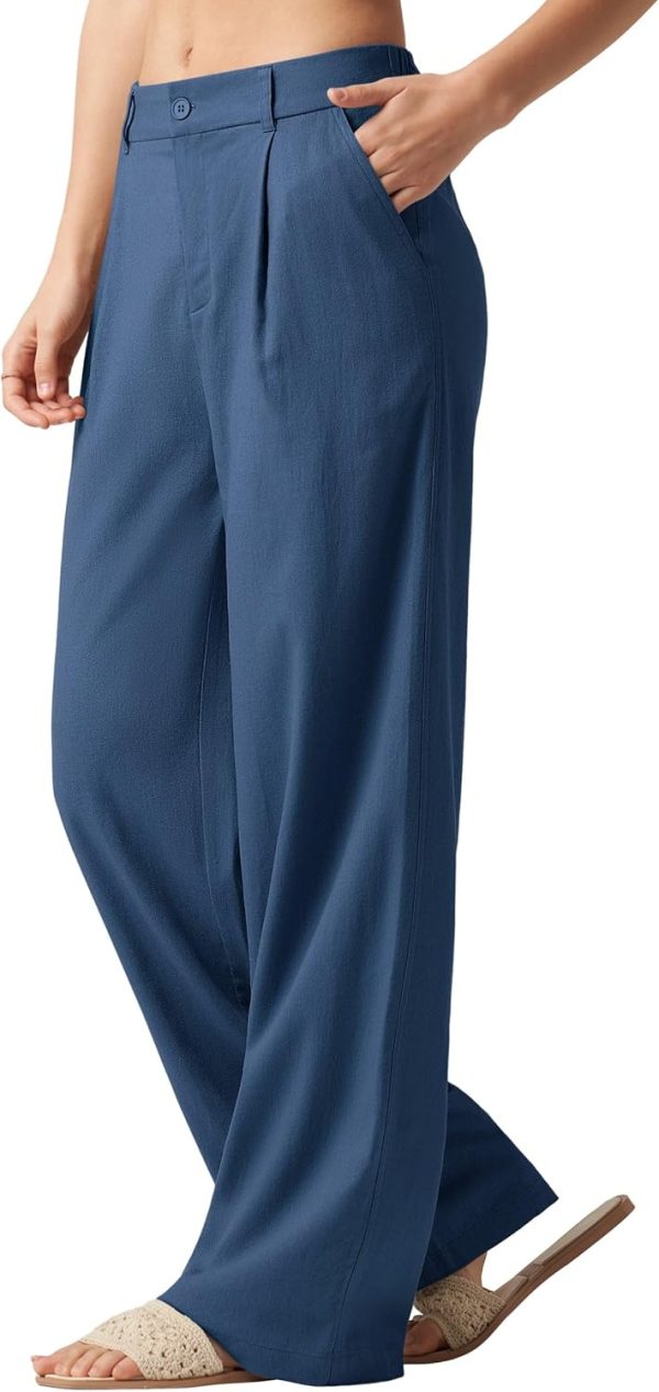 Willit Women's Linen Pants Wide Leg Work Dress Pants Casual Slacks Business Pants with Pockets 29" 31" - Image 15