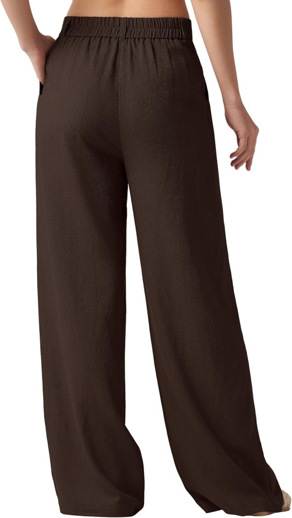 Willit Women's Linen Pants Wide Leg Work Dress Pants Casual Slacks Business Pants with Pockets 29" 31" - Image 22