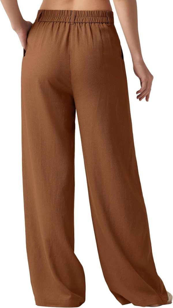 Willit Women's Linen Pants Wide Leg Work Dress Pants Casual Slacks Business Pants with Pockets 29" 31" - Image 34