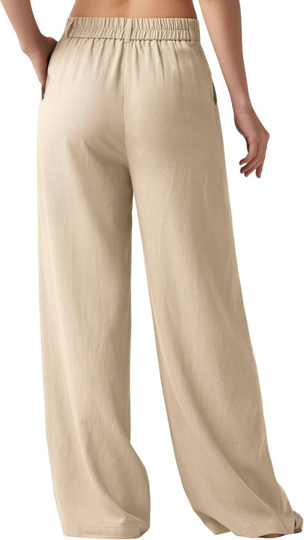 Willit Women's Linen Pants Wide Leg Work Dress Pants Casual Slacks Business Pants with Pockets 29" 31" - Image 46