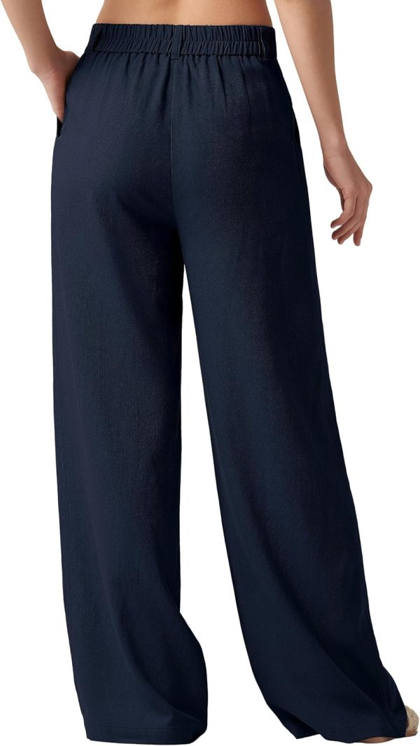 Willit Women's Linen Pants Wide Leg Work Dress Pants Casual Slacks Business Pants with Pockets 29" 31" - Image 58