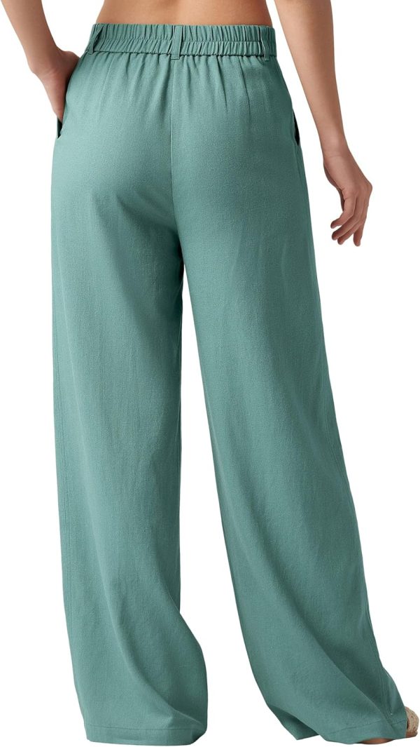 Willit Women's Linen Pants Wide Leg Work Dress Pants Casual Slacks Business Pants with Pockets 29" 31" - Image 74
