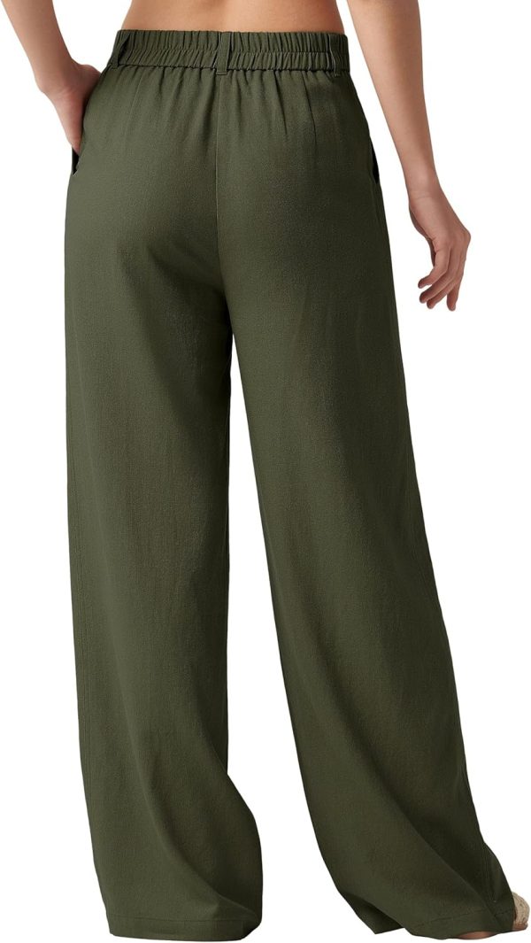 Willit Women's Linen Pants Wide Leg Work Dress Pants Casual Slacks Business Pants with Pockets 29" 31" - Image 80