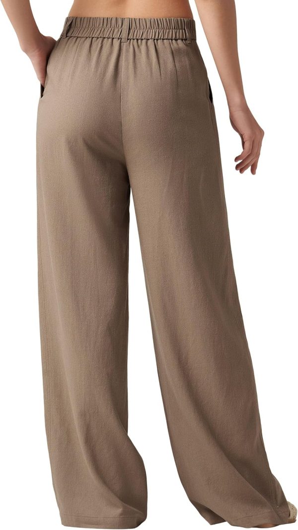 Willit Women's Linen Pants Wide Leg Work Dress Pants Casual Slacks Business Pants with Pockets 29" 31" - Image 86