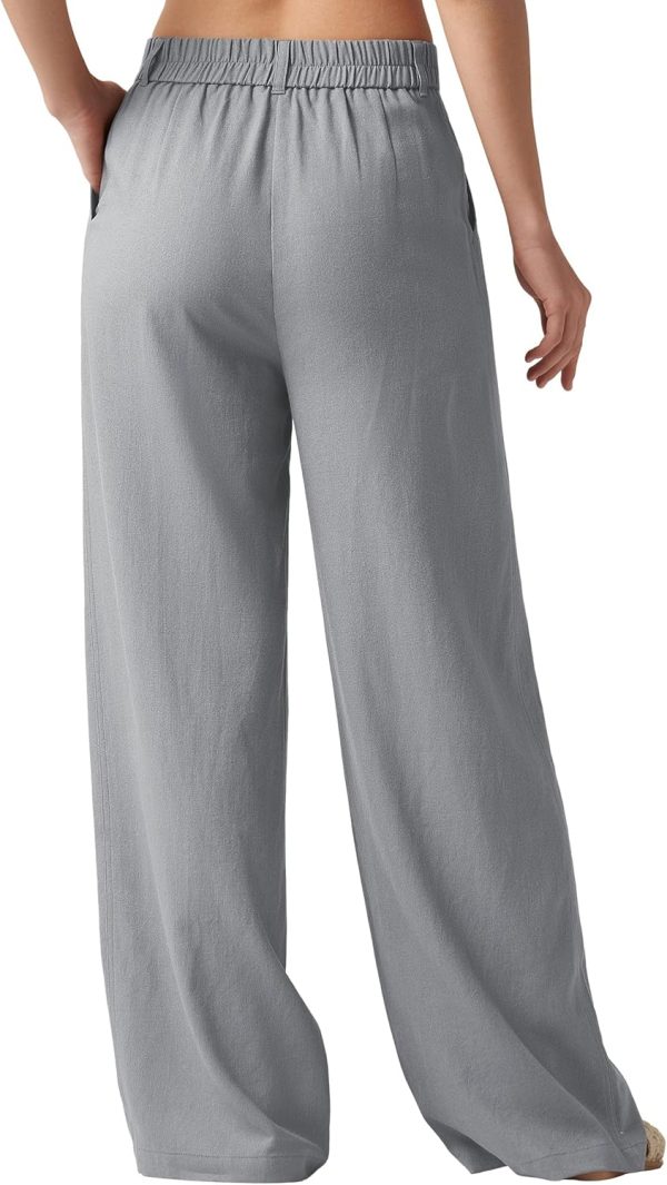 Willit Women's Linen Pants Wide Leg Work Dress Pants Casual Slacks Business Pants with Pockets 29" 31" - Image 92